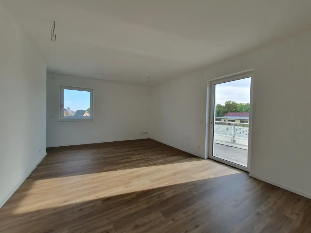 New Build! Barrier-Free! Large 3-Room Attic Apartment with Terrace, Shower Bath, Built-in Kitchen