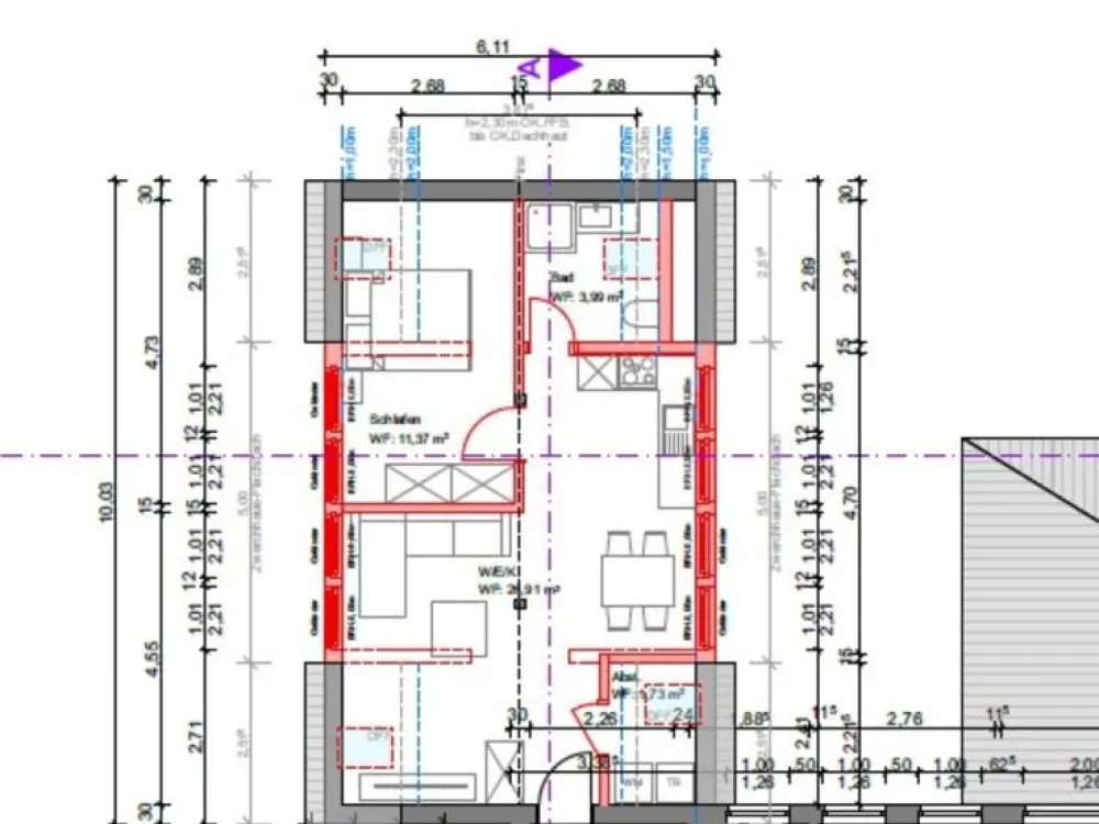 2-Room Apartment in the Center of Delbrück New Rental