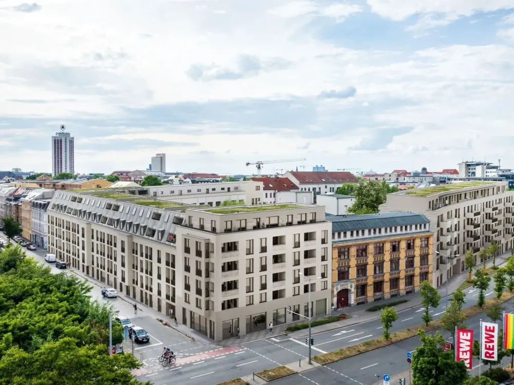 New Build! Stylish 2-Room Penthouse Apartment with Terrace & Fitted Kitchen in Zentrum-Ost
