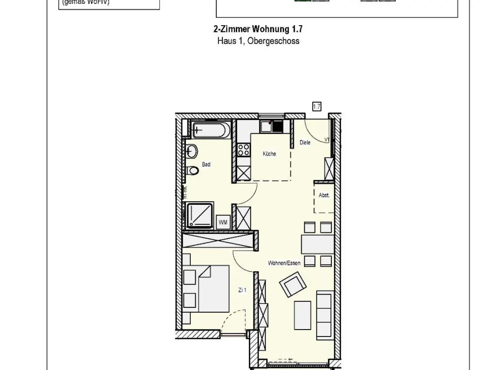 Bright 2-Room Apartment for Rent in Erkheim!