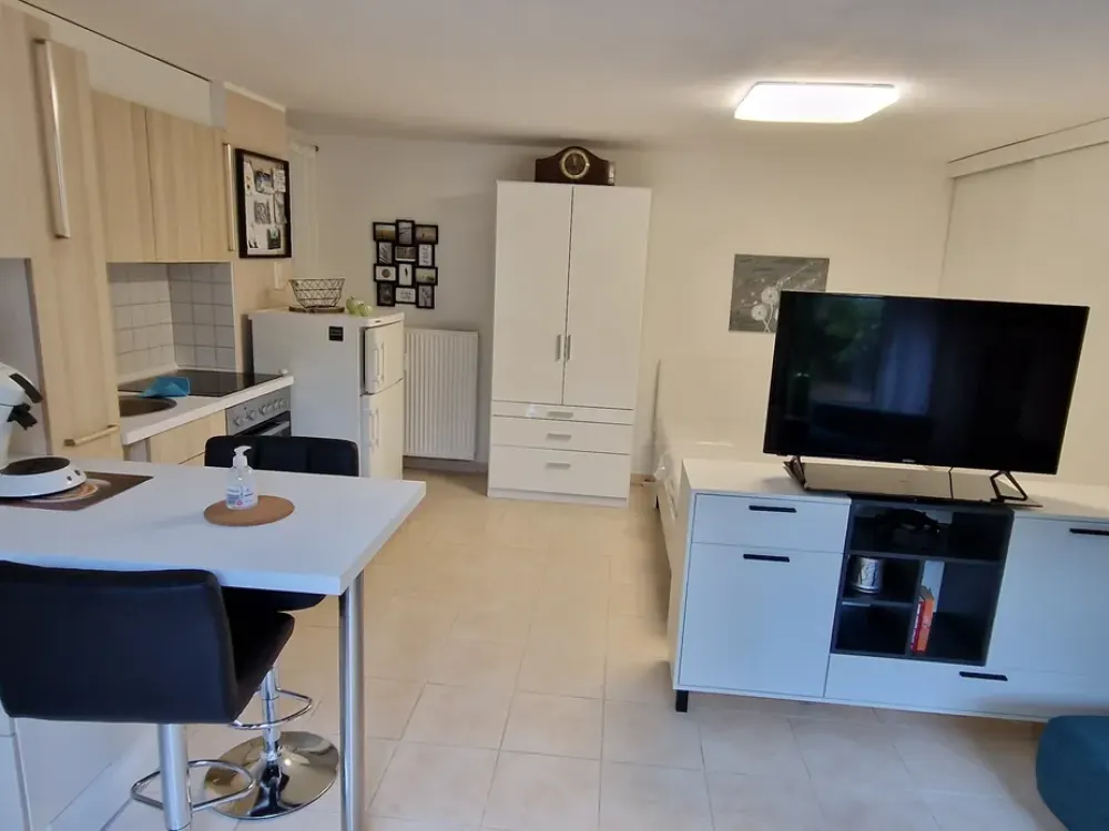 Furnished apartment with stove and oven at the forest edge yet centrally located (renovated) also for short term