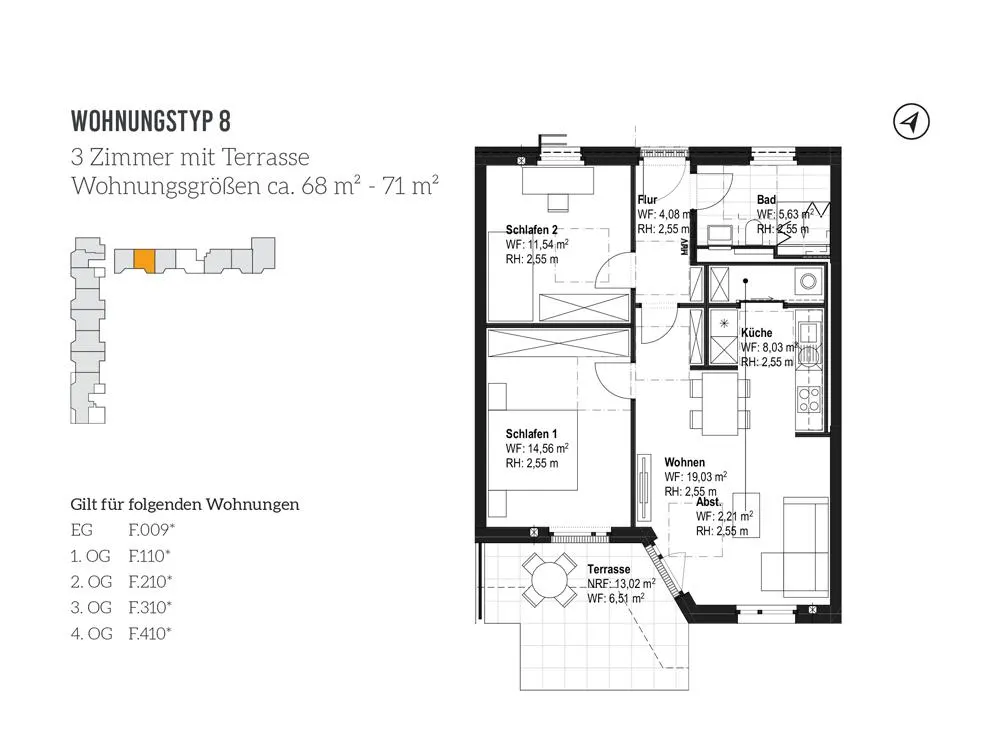 Age-appropriate Apartment | Terrace + Garden | Fitted Kitchen | Level-access Shower | Storage Room | Elevator