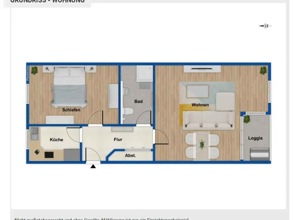 Central Living: 2-Room Apartment in Leipzig-Neustadt with Underground Parking