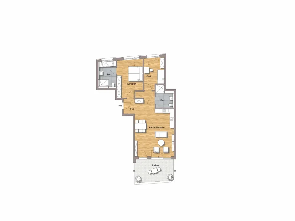 Living in Scharnhauser Park - Large 3-Room Apartment