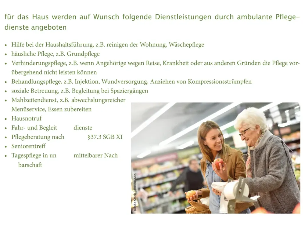 2-room apartment with kitchen and bathroom 4.11 Senior residence with care services from the German Red Cross