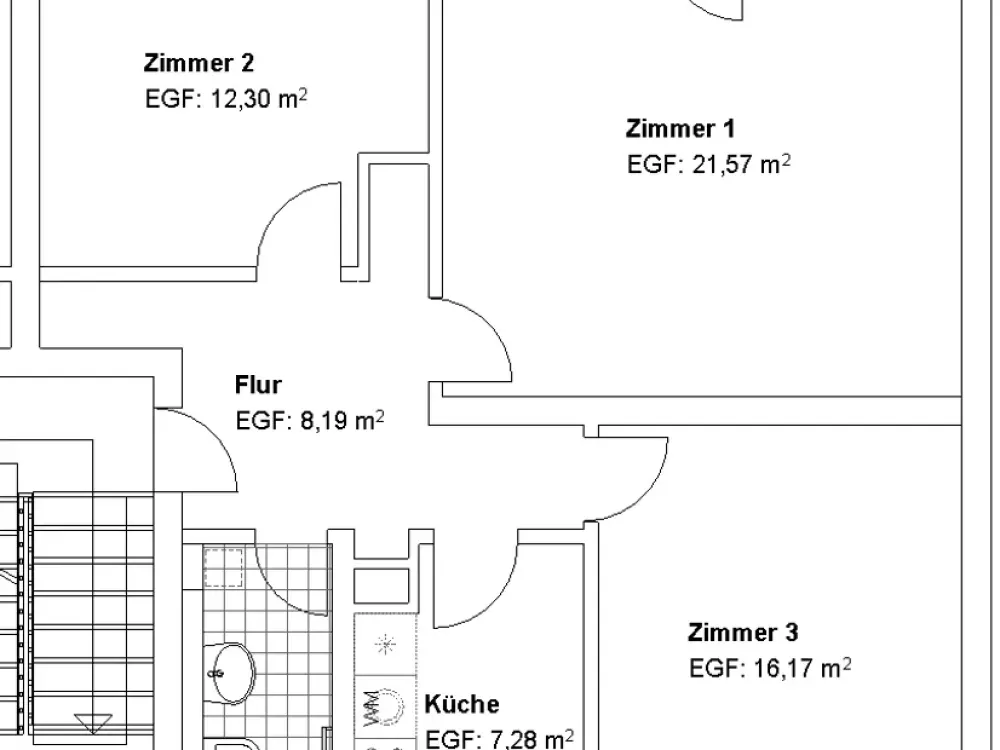 Moderne 3 ZKB nahe Klinikum!