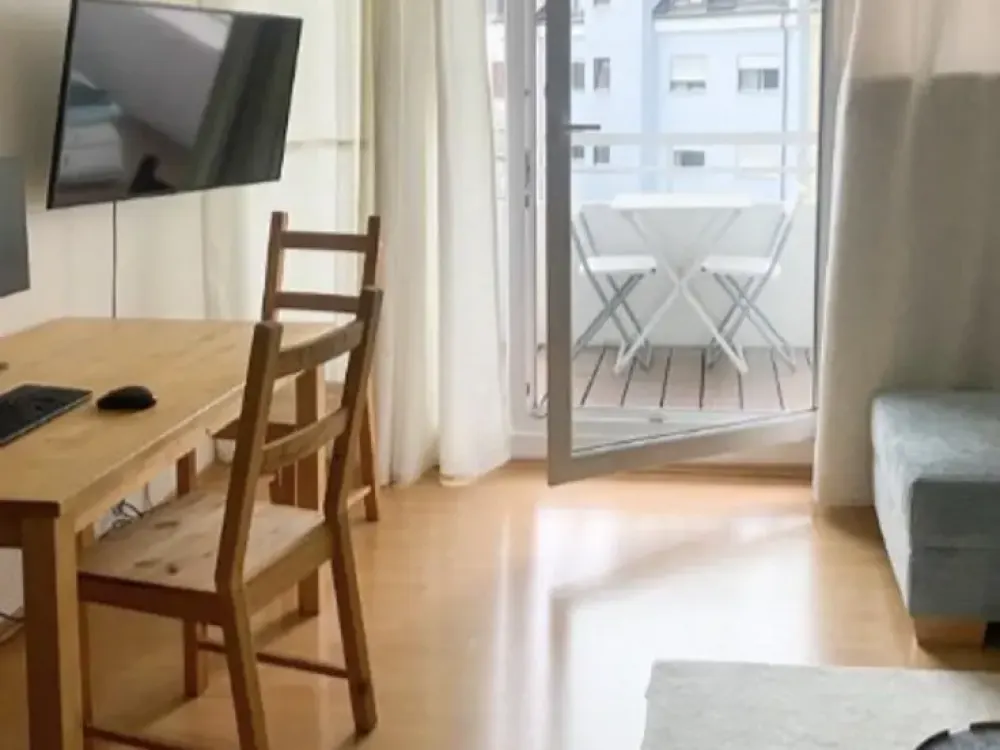 1 Room Apartment with Balcony Near Silberhornstraße
