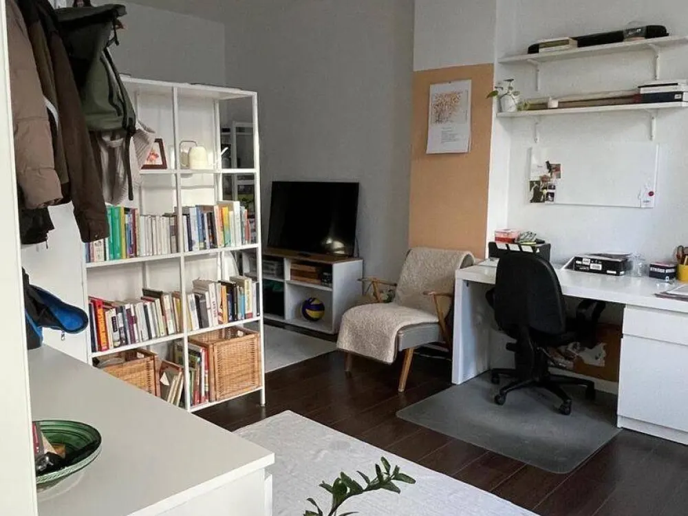 2-Room Old Building Apartment with Private Terrace in the KTV