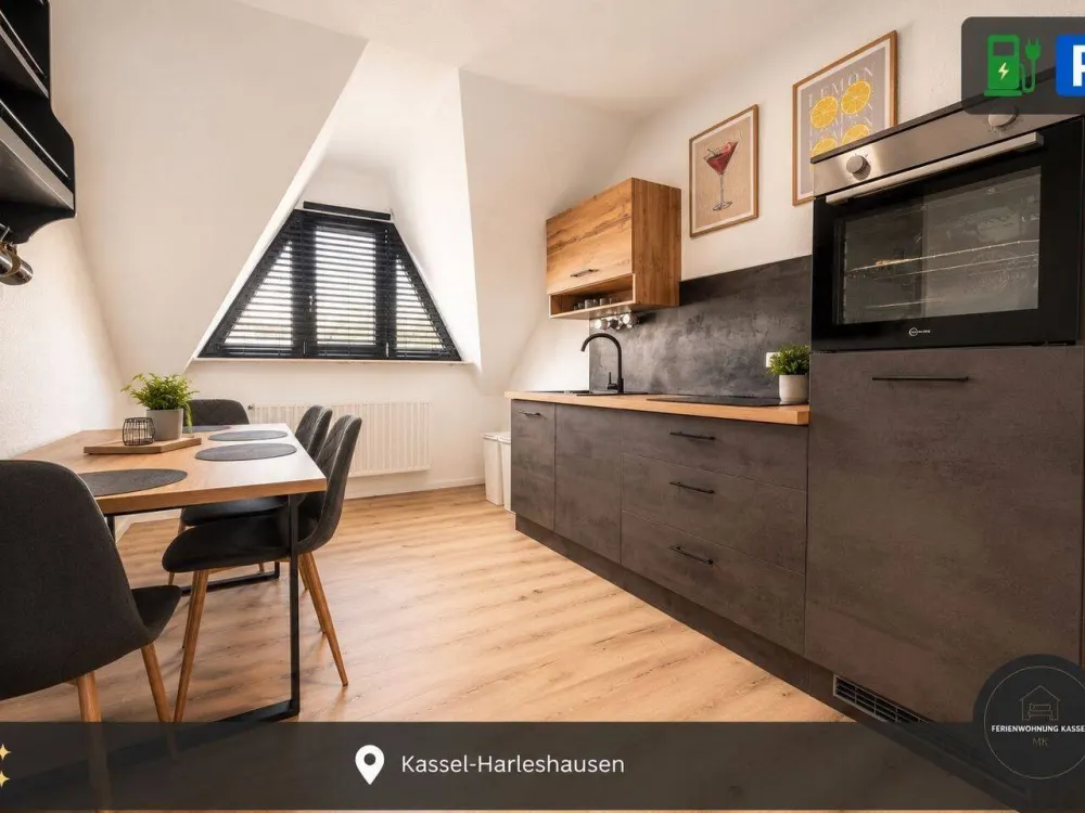85m² Apartment Kassel, newly renovated, fully furnished, fitted kitchen & TV
