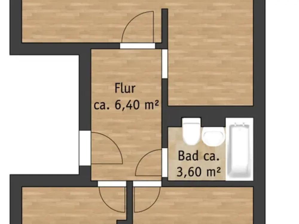 Bright 3-Room Apartment on Sonnenstein in Pirna