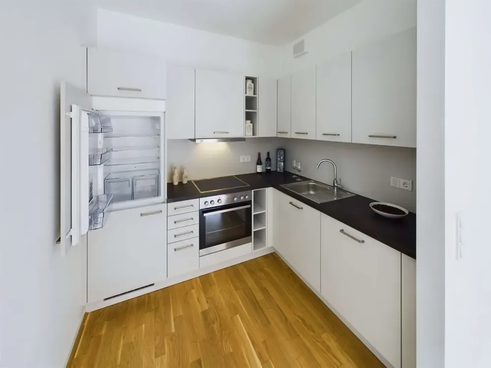 For Singles + Couples: Modern 2-Room Apartment with Open Kitchen + Balcony in Popular Location | MaryAnn