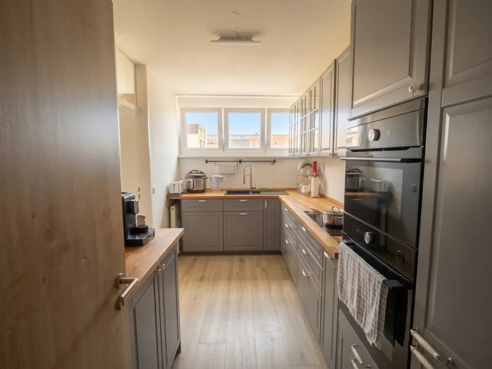 Space for the whole family: spacious 4-room apartment with balcony in Knielingen