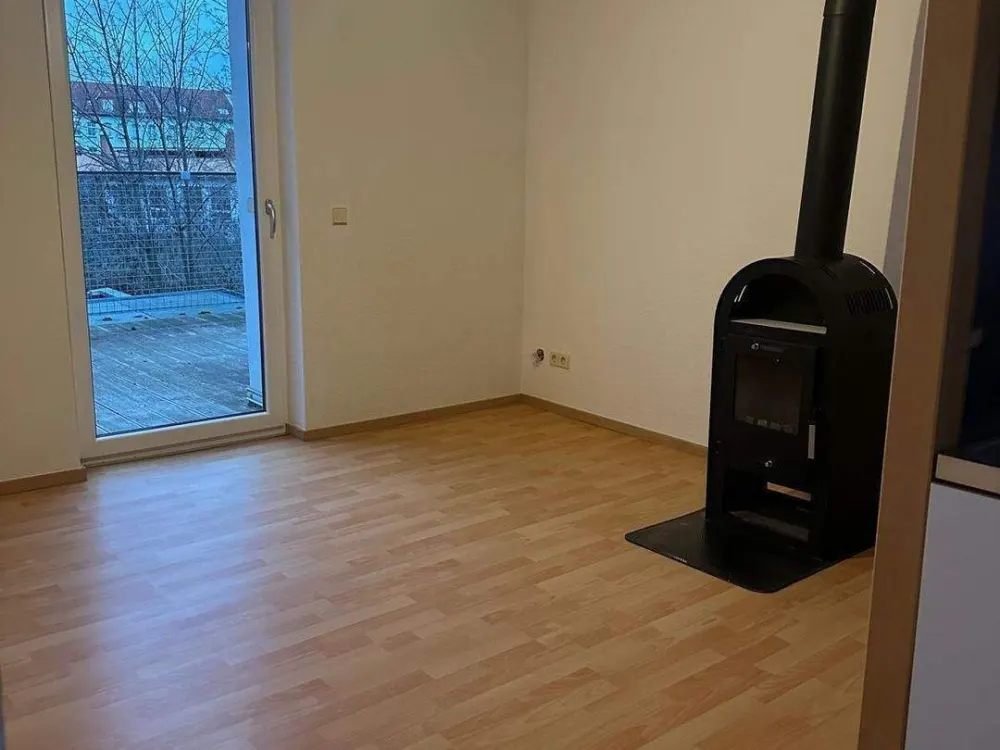 Cute 1-room apartment with large terrace, wood stove and fitted kitchen