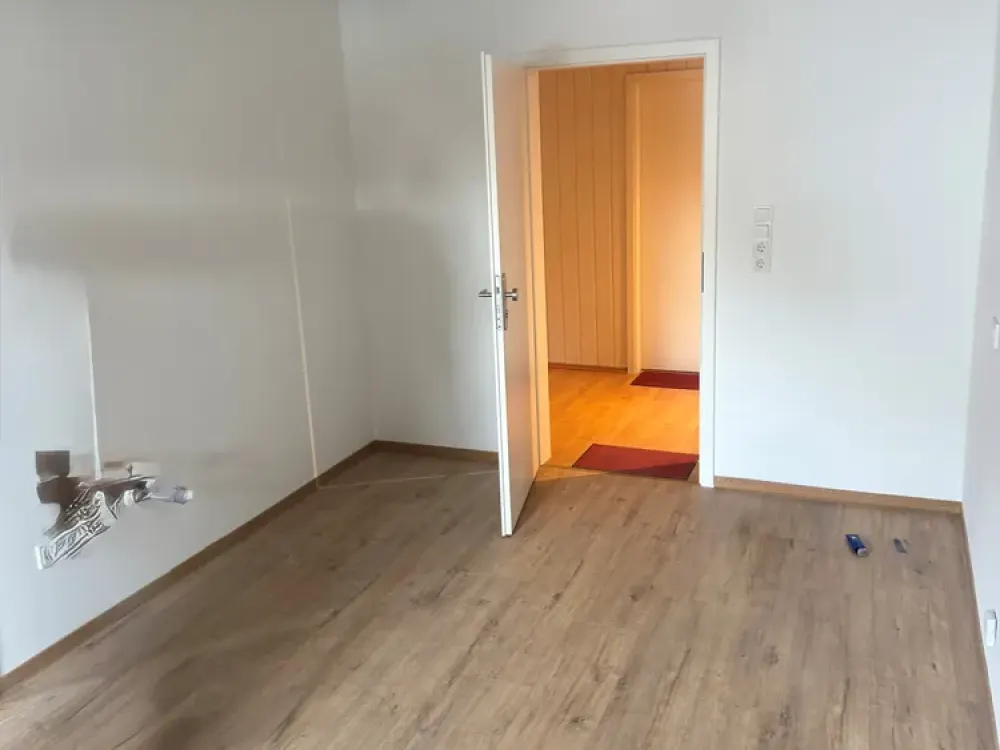 Bright, renovated 60 m² on the 1st floor with fitted kitchen and daylight bathroom, optional parking space
