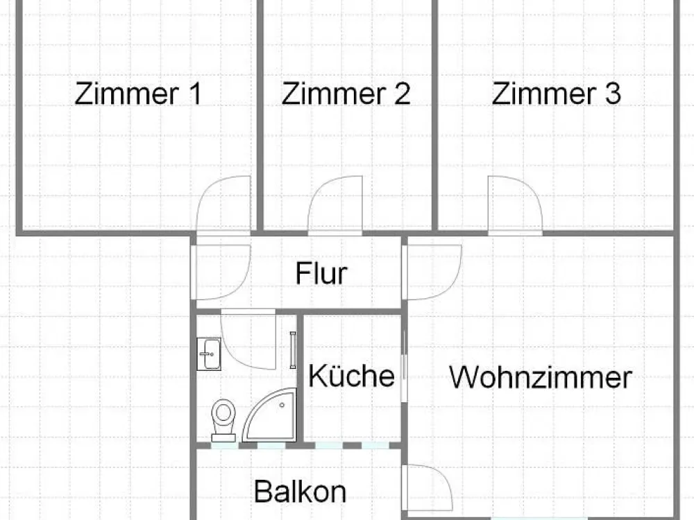 4-room apartment on the outskirts for shared flat, 2 km to the university