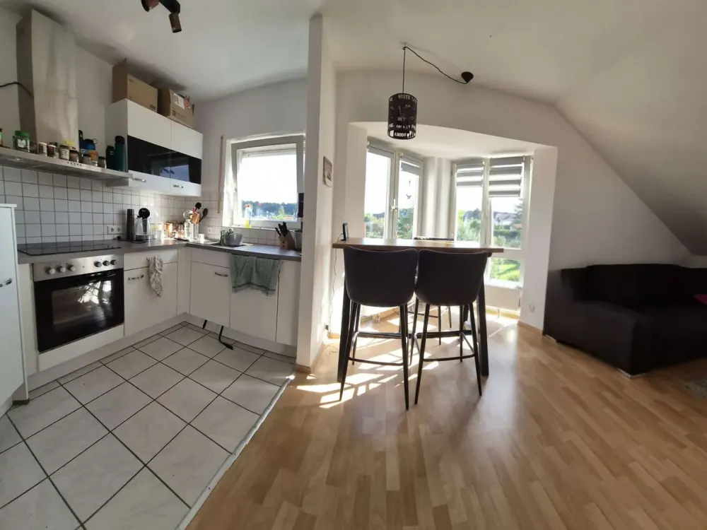 2-Room Attic Apartment in Königsbach-Stein (OT Stein) Near the Edge of the Fields for Rent!
