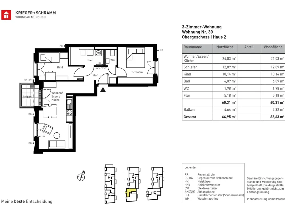 OPEN HOUSE | 20.09.26 | 10 - 12 Uhr | Neubau I Erstbezug I 3-Zimmer mit Einbauküche + Balkon
