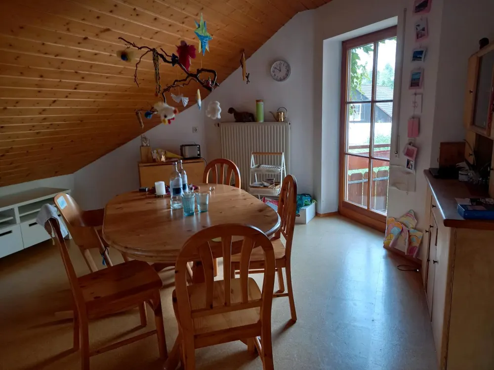 Bright 2.5 Room Attic Apartment, 60 sqm, Fitted Kitchen, Large Balcony