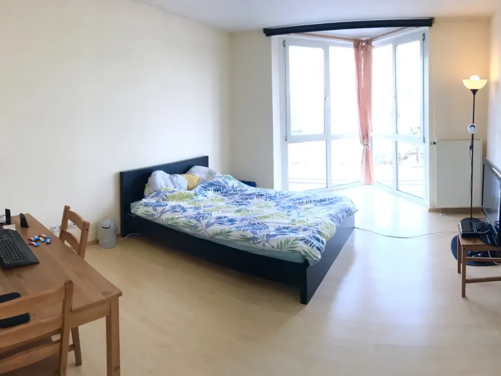 Beautiful bright 1-room apartment with separate kitchen in central location - no commission