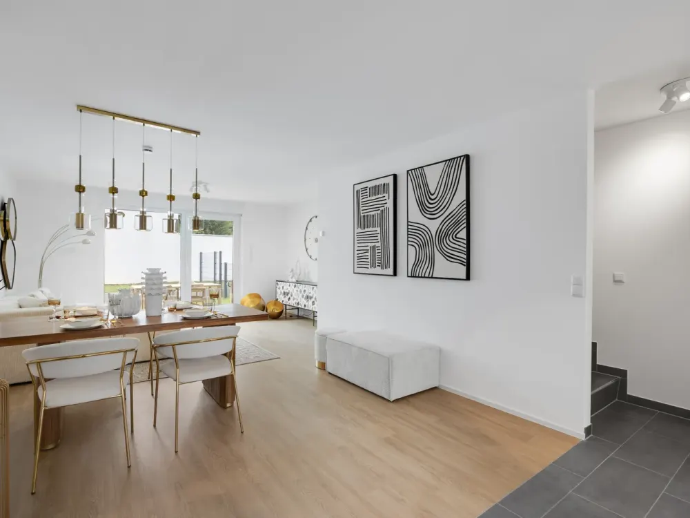 Your new home awaits: modern terraced house with garden