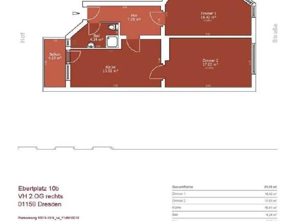 DD-Löbtau - bright 2-room apartment