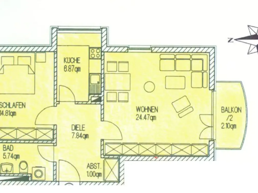 Exclusive 2-Room Apartment in Quiet, Central Location
