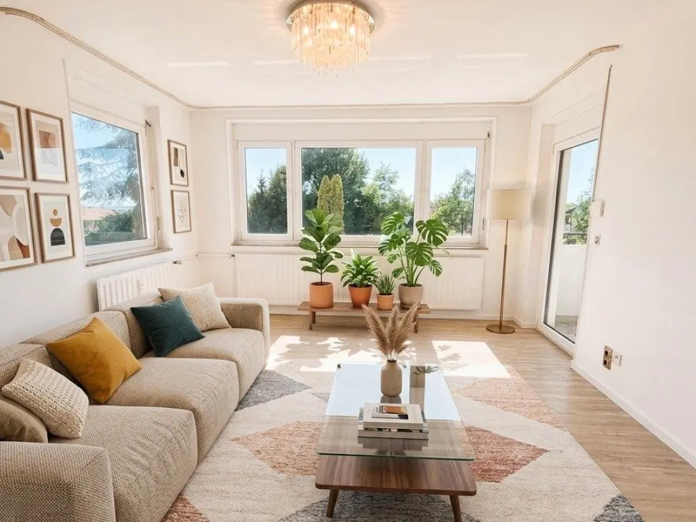 Freshly Renovated: 2.5-Room Apartment, Multipurpose Room, South-Facing Balcony