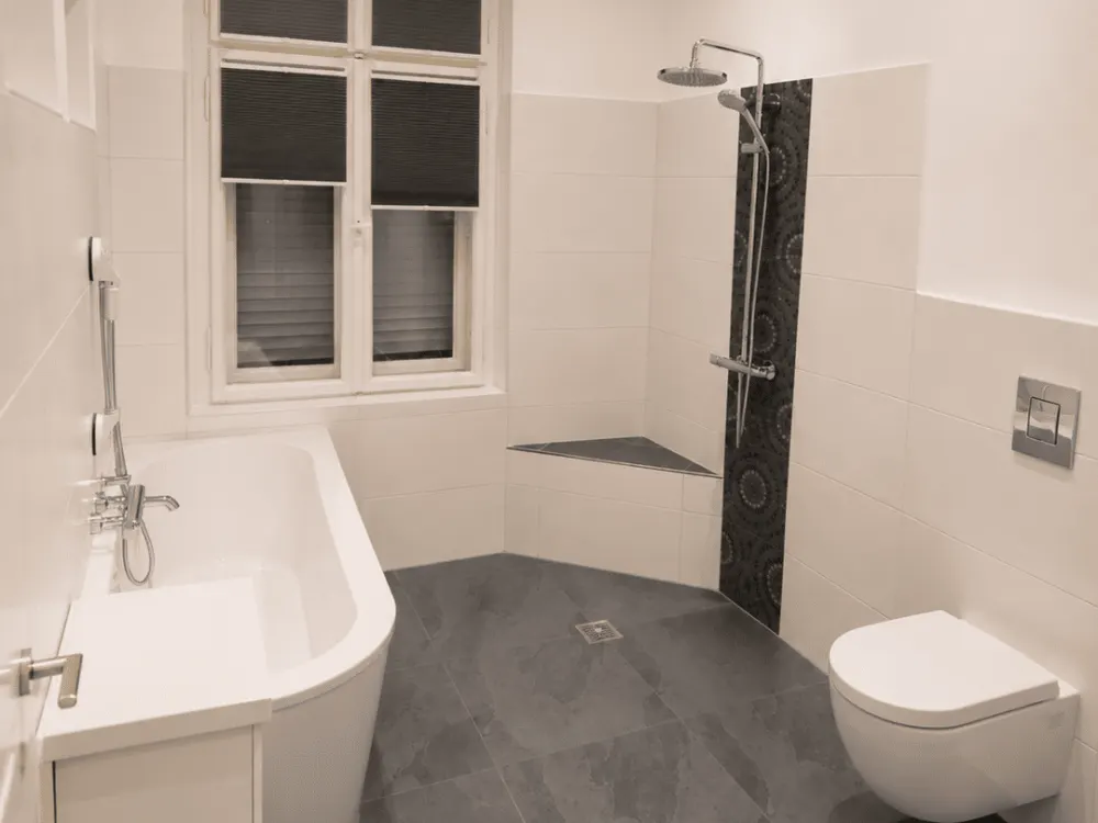 4 rooms with balcony and 130 sqm garden