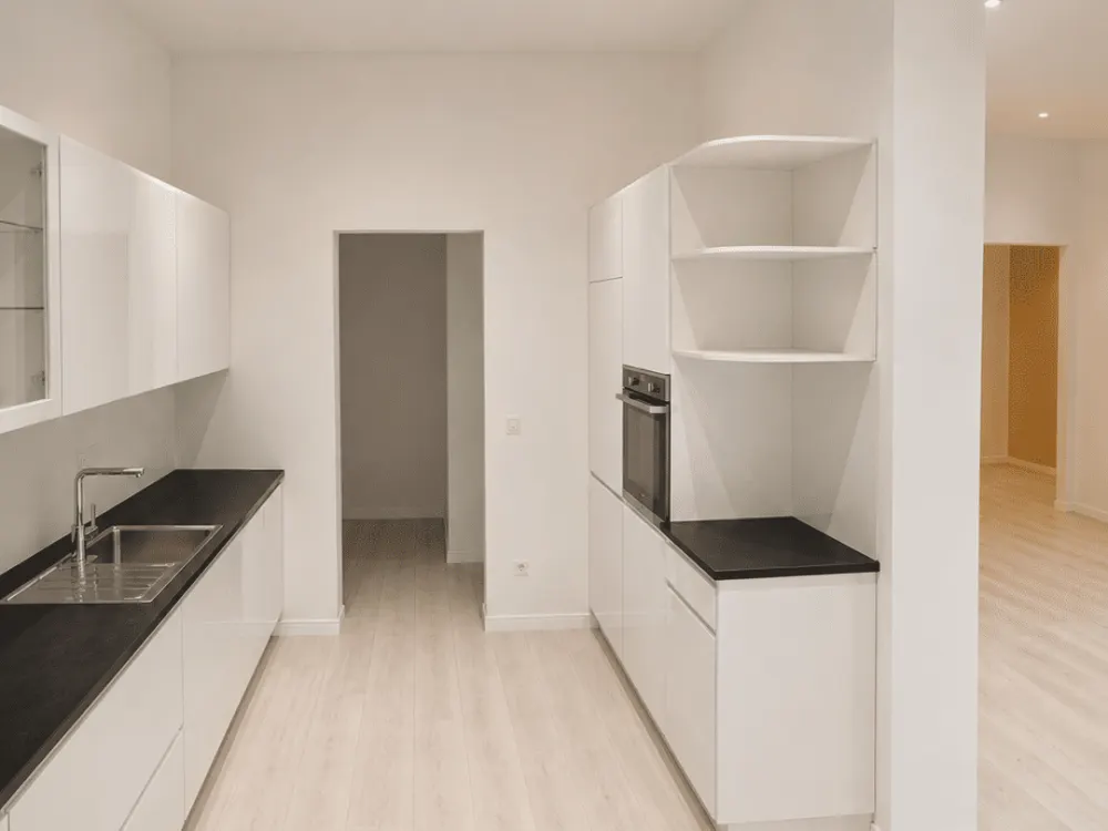 4 rooms with balcony and 130 sqm garden
