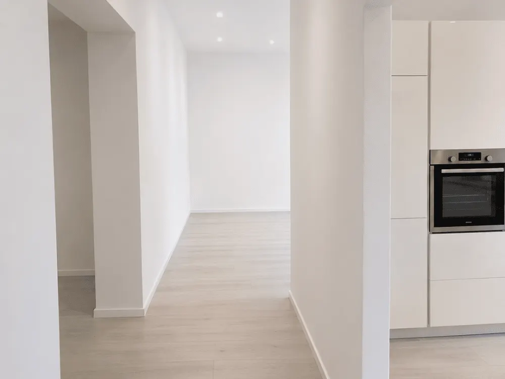 4 rooms with balcony and 130 sqm garden