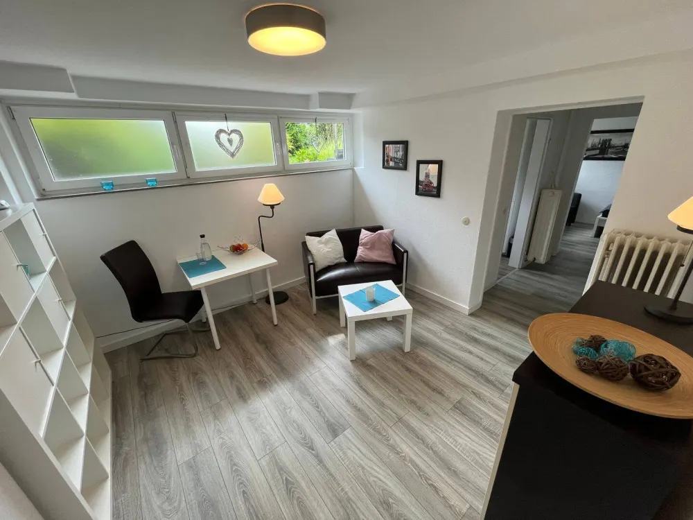 Bright, Furnished 40m2 2-Room Basement Apartment in Kassel Bad-Wilhelmshöhe