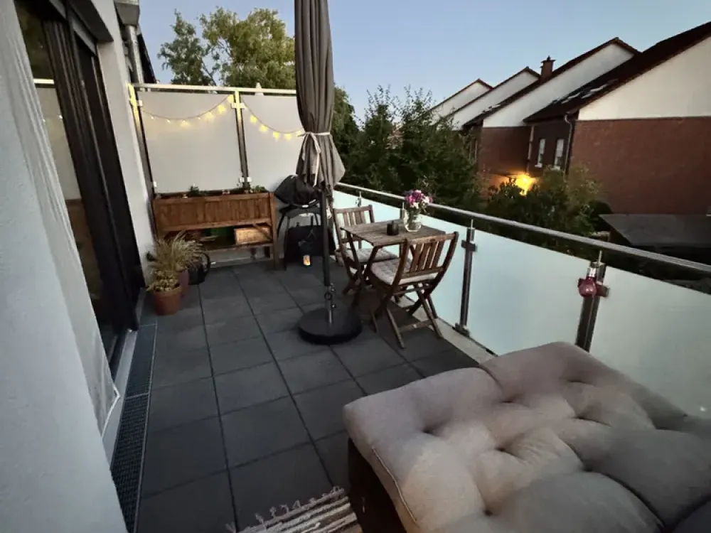 2-room apartment with large southwest balcony in Münster - Wolbeck