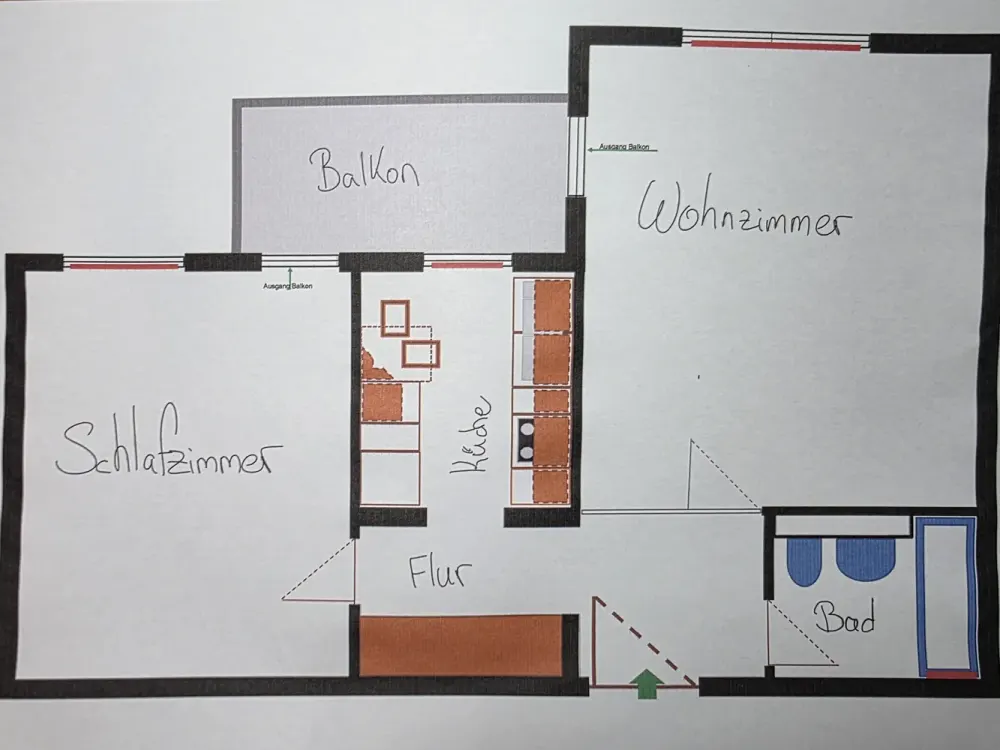 2-Room Apartment with Balcony in Köln-Weidenpesch