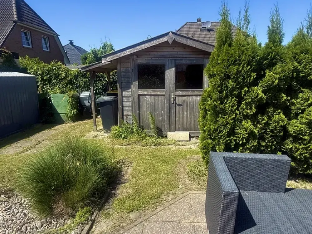 Möbliertes Einfamilienhaus in Bentwisch-Goorstorf mit Einbauküche, zwei Bäder, Terrasse und Garten!!