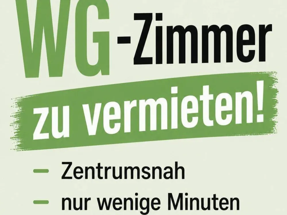 WG-Zimmer zu vermieten - Studenten, Auszubildende & Schüler