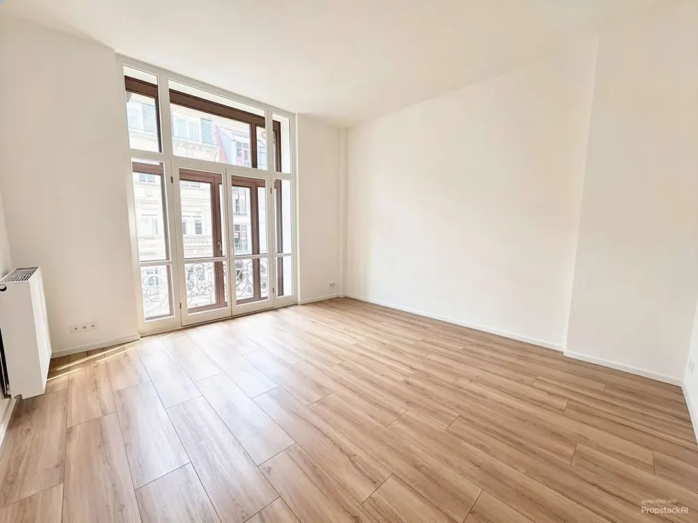 Renovated Old Building Charm with Elegant Balcony Access