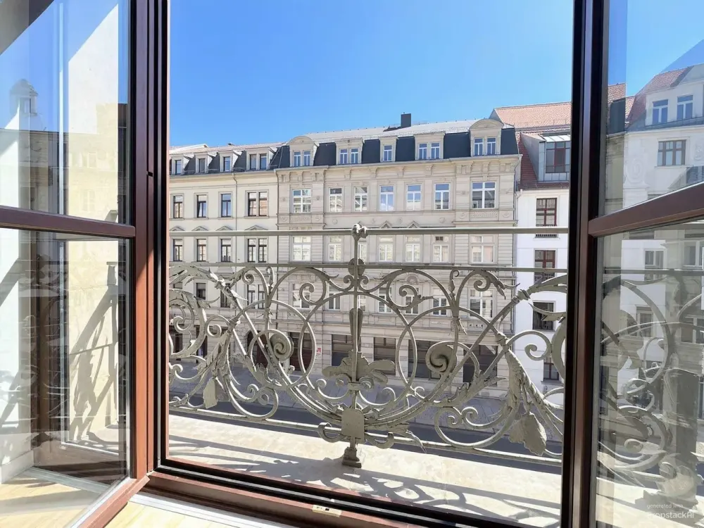 Renovated Old Building Charm with Elegant Balcony Access