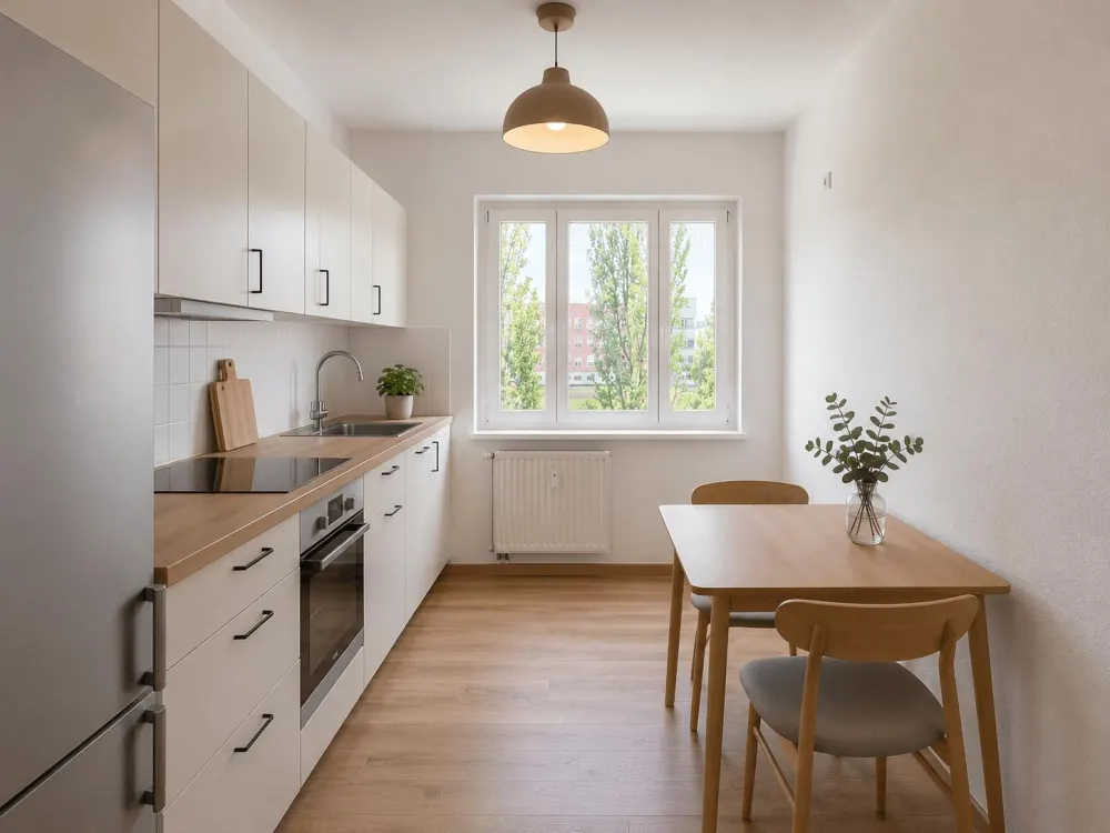 Furnished 2-Room Apartment in Dresden-Reick with Balcony