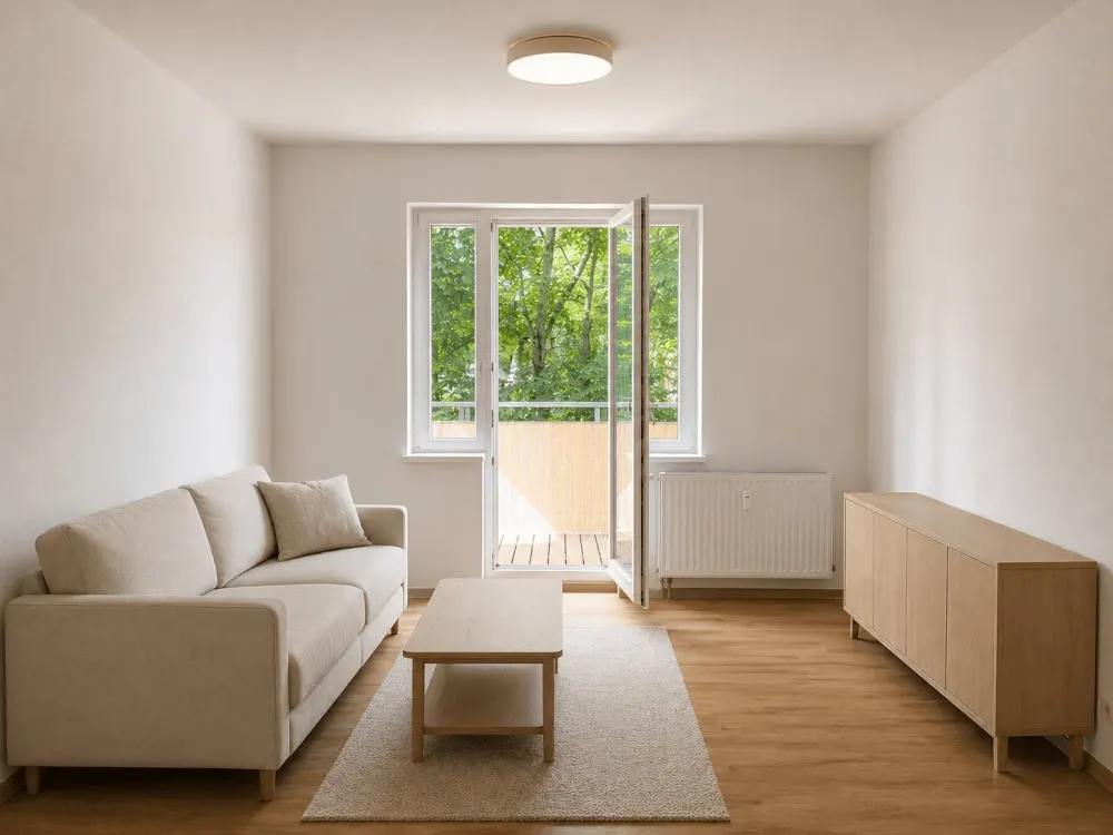 Furnished 2-Room Apartment in Dresden-Reick with Balcony