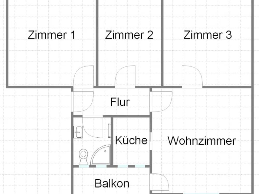 Uninah, quiet residential area, ideal for 3-person shared flat