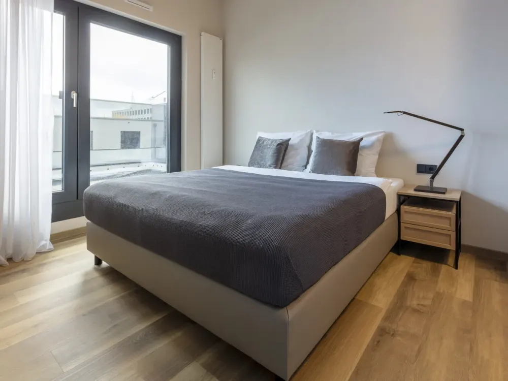 Furnished 2-Room Penthouse with Exclusive Amenities: Roof Terrace, Gym & More