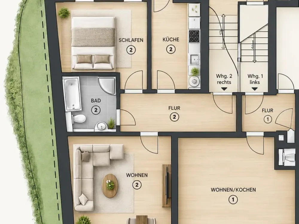 2-Room Apartment in Leipzig Eutritzsch