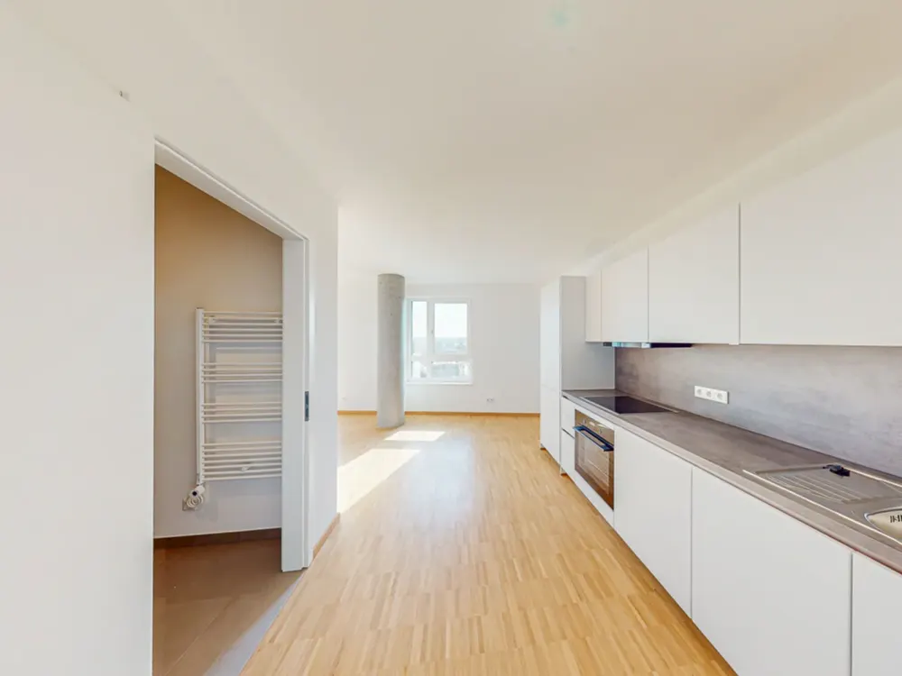 Offene Wohnküche & Balkon: 2-Zimmer-Apartment zum Wohlfühlen