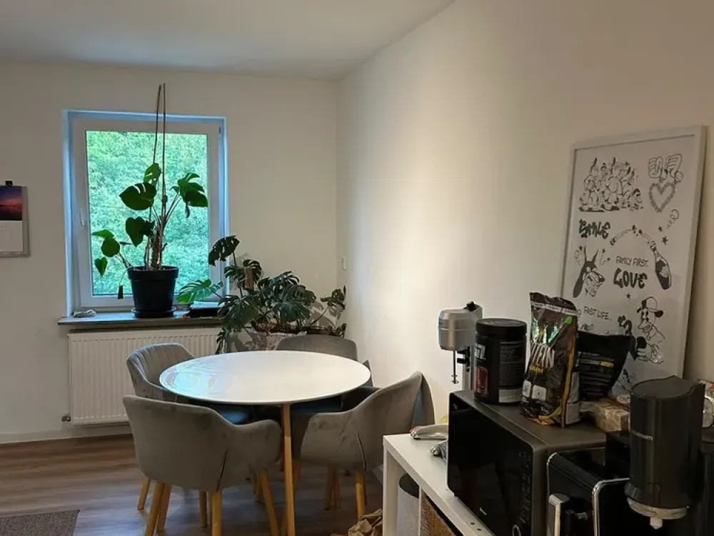 Top Renovated 2-Room Apartment in Gersweiler with Built-in Kitchen