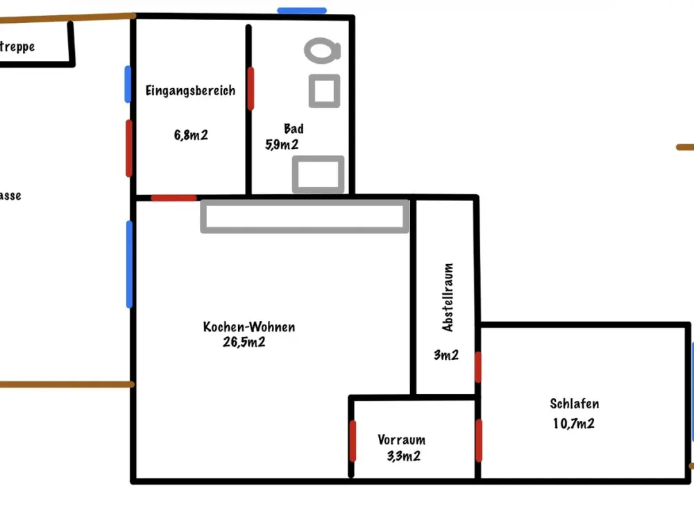 Moderne 2,5-Zimmer-Einliegerwohnung mit eigenem Eingang