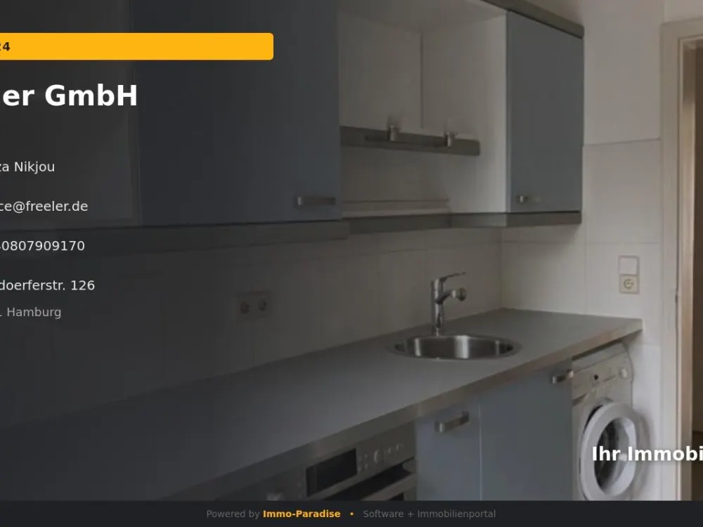 Bright 1-Room Apartment with Built-in Kitchen in Langenhorn
